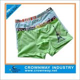 Mixed Color Boys Cotton Boxers Shorts/Underwear with Logo