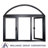 As2047 Double Glazed Windows, Aluminium Frame Casement Glass Window with Mosquito Net