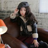 Girl's PU Jacket with Good Quality