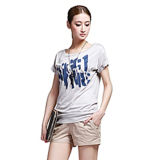 Fashion Nice Cotton Printed T-Shirt for Women (W130)