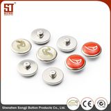 Custom Round Monocolor Individual Snap Metal Button for Bags