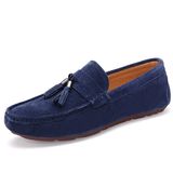 Leather Shoe Casual Tassels Flat Loafer Men Driving Shoes (AK9037)