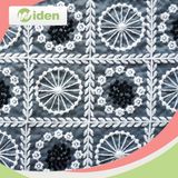 Indian Lace Embroidery Organza Fabric with Flower Decoration