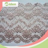 Popular Wholesale Chiffon Rose Flower Lace Scalloped Gold Stretch Lace