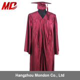 Shiny Maroon High School Graduation Cap Gown