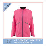 Women Breathable 100% Polyester Lightweight Waterproof Jacket for Running