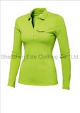 Slim Fit Long Sleeve Embroidered Polo Tshirt (ELTWPJ-410)