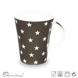 11oz New Bone China Mug with Five Star Decal