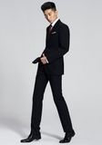 Black Coat Pant Business Men Suit