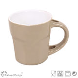 Brown & White Pumpkin Ceramic Mug