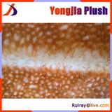 Deer Skin Printed Plain Weft Knitted Textile Faux Fur Fabric