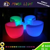 Lounge Furniture Light up Plastic LED Sofa