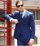 Made to Measure Slim Fit Fashion Men Blue Suit