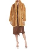 Luxury Style Women Medium Length Faux-Fur Coats