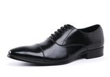 Italian Mens Leather Black Dress Shoes for Business Office