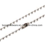 Stainless Steel Beaded Ball Chain Necklace