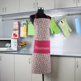 New Cute Vintage Plaid Womens Kitchen Bib Apron with Pocket