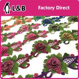 Elegant 3 D Embroidery Flower Lace