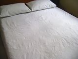 White Embroidery on White Base Bedding Set