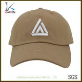 Custom Khaki 3D Embroidery Cheap Custom Cowboy Baseball Hat