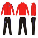 Solid Colors Dye Sports Wear Tracksuit Ambroidered Logo for Soccer Clubs