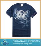 Soft Cotton Short Sleeve Printed Mens T-Shirt