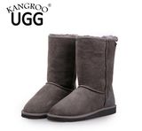 Classic Double Face Sheepskin Winter MID-Calf Boots for Men and Women