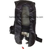 150n Pure Black Color Child Inflatable Water Swim Vest Life Jacket