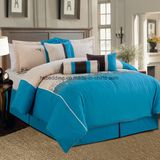 Stylish Home Bedding 7 Pieces Comforter Bedding Set (Red/Blue/Grey)