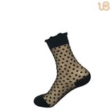 Ladies' Transparent Custom Design Fashion Sock