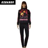 Wholesale Plain Custom 100% Polyester Slim Fit Sports Women Tracksuit