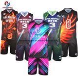 Custom Sublimated Reversible Basketball Uniform/Basketball Jersey