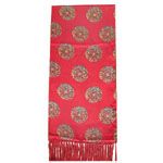 Red Colour Flower Design Lady 's Fashion Scarves