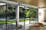 Max Opening Pleated Retractable Insect Screens for Doors