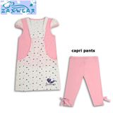 Zaxwear High Quality Bamboo Cotton Baby Girl Dress Set for Wholesale