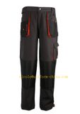 Custom Cheap Canvas Grey Black Mens Work Cargo Pants with Oxford Knee Pad for Poland Market