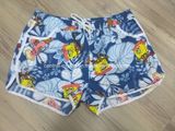 Oeko-Tex Full Elastic Waist Polyester Patterned Lady Board Short Swimwear
