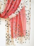 Cashmere Silk Flower Printed Fine Shawl