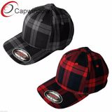 100% Cotton Flaid Flexfit Plain Snapback Cap/Hat 