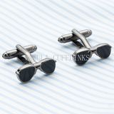 VAGULA Wedding Gift Cuff Links Funny Sunglasses Cufflinks