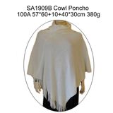 Ladies Cashmere Like Cowl Poncho/Shawl