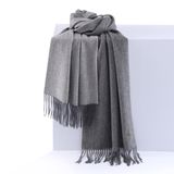 Fashionable 100% Cashmeres Long Pashmina Winter Scarf with Fringe (LS-CM-1007)