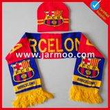 Custom Acrylic Knitted Winter Warm Football Soccer Fan Scarf