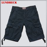 Black Cotton Shorts for Men Summer Pants