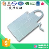 Polyethylene White Disposable Apron for Adults