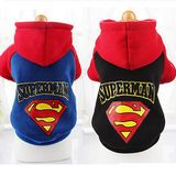 New Design Super Man Pet Clothes Hoodie Dog Coat