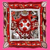 Digital Print Custom Fashion Silk Scarf (F13-0036)