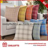 High Quality Square Multi-Color Grid Sofa Decorative Cotton Throw Pillow