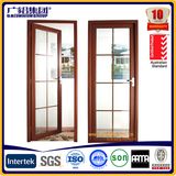 Waterproof Hinge Aluminium Casement Door Electrophoresis Champagne ISO9001 / Ce