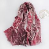 Women Fashion Floral Printed Viscose Scarf (YKY1126)